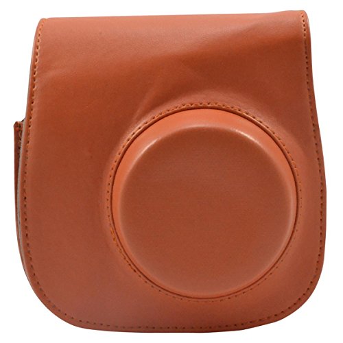 Katia PU Leather Fujifilm Instax Mini 8 Case Bag with Shoulder Strap for Fujifilm Instax Mini 8 Camera (Orange 1)