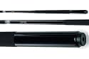 Eliminator 58in Fiberglass Onyx Two Piece Pool Cue with Black Velvet Grip