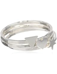 Kris Nations Triangle Heart Star Stackable Ring, Size 7