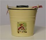 Vintage-style Yellow Nursery Rhyme Baby Bucket