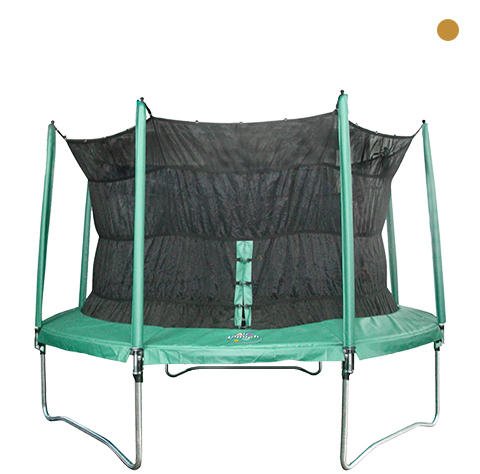 Childrens Toyshop  Toys : Air Launch® Gold 12ft Trampoline Deluxe FREE: Delivery | Enclosure | Ladder | Shoe Bag | Fix Kit