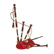 Bagpipe, Rosewood, Tartan Cover Syn. Bag