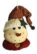 8.5" Country Heritage Plush Snowman Head Christmas Ornament