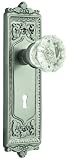 Nostalgic Warehouse 701926 Satin Nickel Egg and Dart Dummy Set Knobset from the Egg and Dart Series
