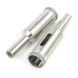 uxcell　ガラスホールソー　　ダイヤモンドコーティング　シルバートーン　2個