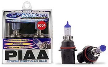 PIAA 19614 HB1-9004 Style Xtreme White Plus 65/45W=195/120-Watt Bulb - Twin Pack