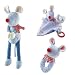 Haba Mouse Marit Dangling Animal with Magnetic Hands Plus Additional Cuddling Muslin With Teething Ring and Clutching Figure