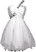 Goddess Beaded One-Shoulder Mesh Party Dress Prom Gown, Size: Small, Color: White