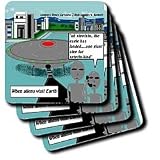 Review 3dRose LLC  / Aliens Have Landed - Set Of 8 Ceramic Tile Coasters