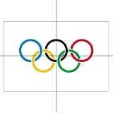Flag, 5ft x 3ft, Olympic