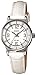 Casio Women's Core LTP1361L-7AV White Leather Analog Quartz Watch with White Dial