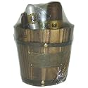 Parfum de France - PC206 - Cuba Gold Collection - Coffret pour Homme - Eau de Toilette Vaporisateur 100 ml + Aftershave 100 ml + Déodorant Body Spray 200 ml + Vaporisateur de Poche 35 ml + Seau Cuba en Bois