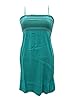 Turquish Blue Dress Spaghetti Rayon Casual Wear