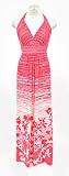 BCBGMAXAZRIA Pink Combo Halter Maxi Dress