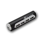 Electronics : MY-Link USB 2.0 Aluminum 4 Port Cylinder Mini Hub - Black - Sold by E W Link Co. Ltd