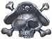 Mens "Pirate Skull" Lighter Metal Belt Buckle