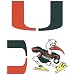 Miami Hurricanes Team Vinyl Stickers
