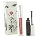 Big Lips Big Lashes: Big Tease Mascara - Blackest Blk 8g + Buxom Big & Healthy Lips Polish - Roxy 4g - 2pcs Bare Escentuals