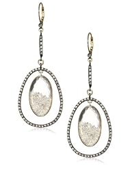 Moritz Glik "Kaleidoscope" 18K Gold and Floating Diamond Dangle Earrings