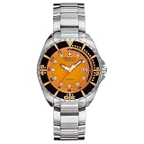 Swiss Military Hanowa Ladies Sealander 316L Stainless Steel Orange Dial Watch #06-7095-04-079 by Swiss Military Hanowa