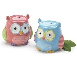 Whimsical Owl Salt & Pepper Shakers Adorable Kitchen Decor