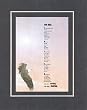 Touching and Heartfelt Poem for Motivations - Aim High Poem on 11 x 14 inches Double Beveled Matting
