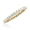 14k Yellow Gold Diamond Eternity Band Bridal Ring (GH, SI-I, 1.00 carat) - White Gold Available