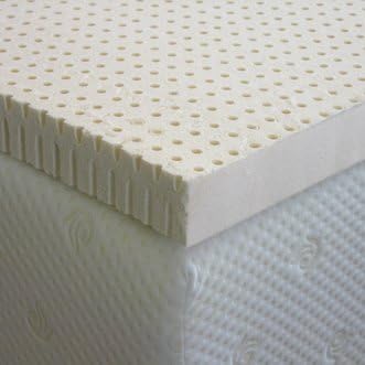 King 4" Latex Mattress Pad Topper 100% Natural ErgoSoft Latex, Medium Soft Density