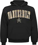 Vanderbilt Commodores Black Mascot One Tackle Twill Hooded Sweatshirt