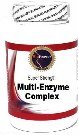 Super Strength Multi-Enzyme Complex 200 Capsules # BioPower Nutrition