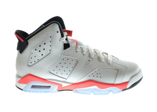 Air Jordan 6 Retro (BG) Big Kids Basketball Shoes White/Infrared-Black 384665-123