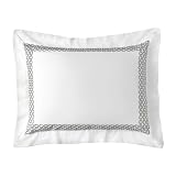 Fieldcrest Luxury Dot Embroidered Sham - White