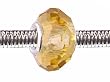 Pandora Style Charm Bead (Z92) Faceted Murano Lampwork Glass (14mm x 10mm) (fits Troll too)