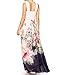 Babyonline Women Summer Floral Print Long Chiffon Evening Dress Beach Maxi Dress