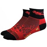DeFeet AirEator 2 inch Run Like Hell Cycling/Running Socks - AIRRLH