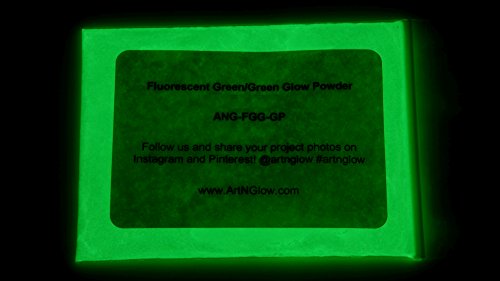 Fluorescent Green Glow In The Dark Pigment Powder - 60g (2 Ounces) - 10+ Colors Available