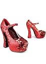 Two Tone Sequin Maryjane Platform