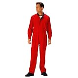 山田辰 【腰部ジャバラ加工】 メンズ ツナギ服 K50000-100 レッド M