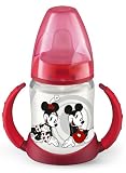 NUK 10215062 - First Choice Trinklernflasche Disney Minnie und Mickey Motiv 150 ml aus PP, BPA-frei, mit Soft-Trinktülle aus Silikon auslaufsicher