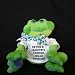 Plush Frog (Thad Polz) toy with I m retired - goodbye tension, hello pension!