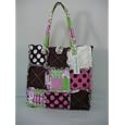 Quilted Patchwork Purse or Tote, Ragbag, All Cotton