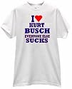 I HEART KURT BUSCH EVERYONE ELSE SUCKS RACING T SHIRT