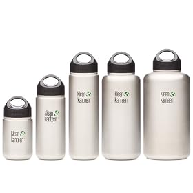 Klean Kanteen Stainless Steel Wide Mouth Loop Top Reusable Bottle
