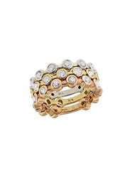 Effy Jewlery Tri Color 14K Gold Diamond 3-band Ring, 2.00 TCW Ring size 7