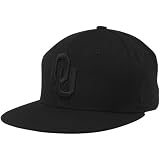 NCAA Zephyr Oklahoma Sooners Black Logo Chopped 32/5 Fitted Hat (7 1/8)