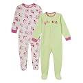 Toddler Girls' Just One Year Fleece Princess Blanket Sleeper - Light Green/Pink