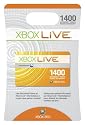Xbox 360 Xbox Live 1400 Points Card