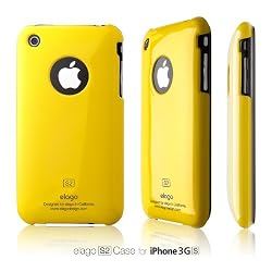 elago S2 Case for iPhone 3G/3GS (High Glossy)-Sport Yellow + Universal Dock Adapter + S2 Stand included