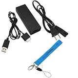 GTMax Black Home Travel Wall AC Power Adapter for Sony PSP Go (Wrist Strap Lanyard Included)