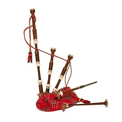 Bagpipe, Rosewood, Tartan Cover Syn. Bag